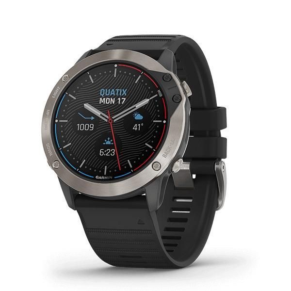 ds-GARMIN (ガーミン) スマート GPS ウォッチ Quatix6x Dual Power black 国内正規代理店品 アウトドア用品 レジャー用品