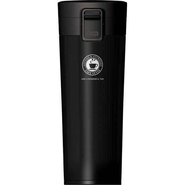 ds-〔3個セット〕 アスベル 真空断熱携帯タンブラー ブラック 480ml A3314 (水筒)