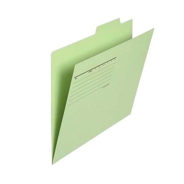 ds-（まとめ）プラス 個別フォルダー エコノミータイプA4 グリーン FL-082IF 1パック(50冊)〔×5セット〕
