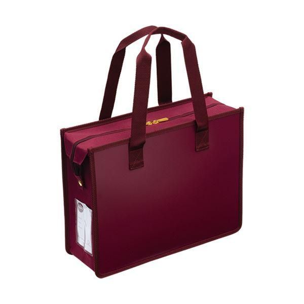 ds-（まとめ）サクラクレパス ノータムオフィストートバッグJ ファスナー付 ワイン UNT-A4JC#21 1個〔×5セット〕 12,247円