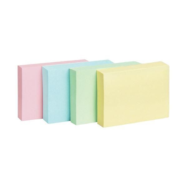 ds-（まとめ）TANOSEE ふせん 38×50mm4色混色1セット(100冊：20冊×5パック)〔×3セット〕