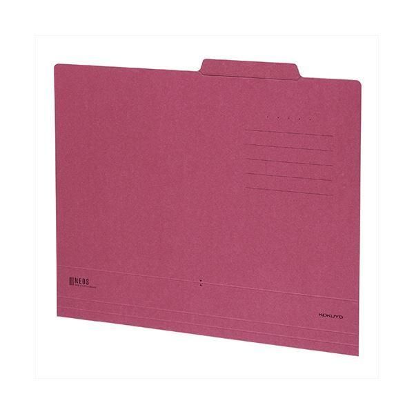 ds-（まとめ）コクヨ 個別フォルダー(NEOS) A4ワインレッド A4-NEIF-DR 1セット(10冊)〔×10セット〕