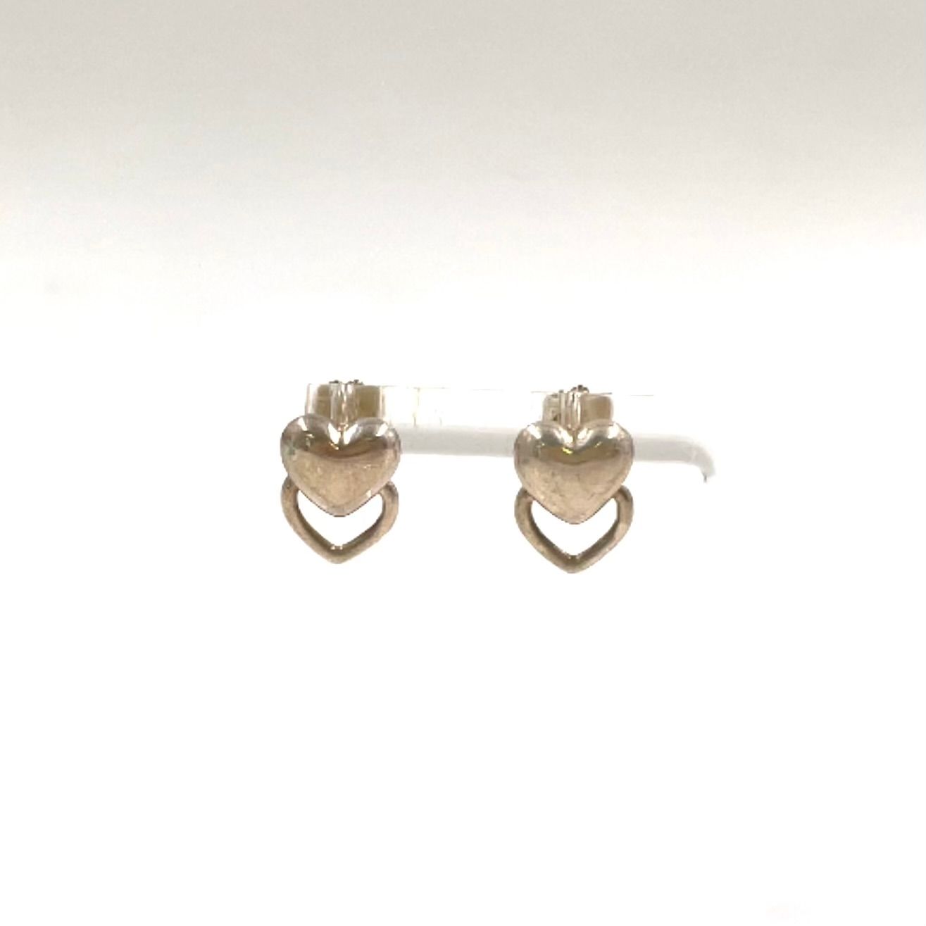 【新着】TIFFANY & Co. ダブルハート SV925 シルバー イヤリング・ピアス 23,750円