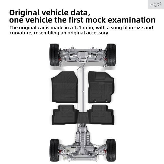 Right Drive Toyota Yaris Ativ HEV Vios Hybrid 2025 2026 TPE 3D Car Floor Mats Trunk Pad
