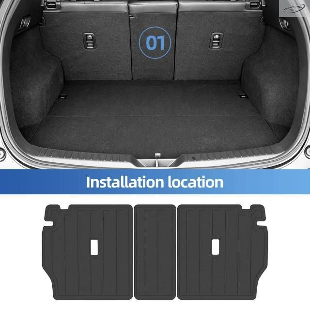 Right Drive Mazda CX-5 KF Series Fuel 2017-2024 Car Floor Mats Trunk Pad TPE 3D Foot Pad Waterproof