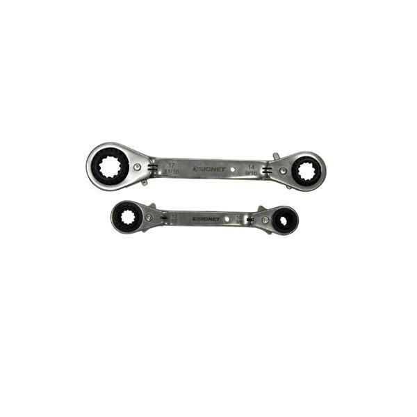 ds-SIGNET シグネット 30704 4サイズ対応 めがねレンチ セット 工具 ツール DIY 作業工具 道具 レンチ