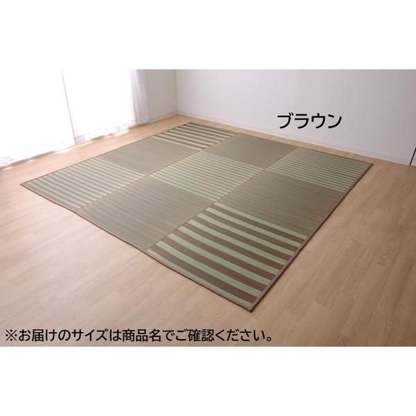 ds-い草 ラグマット/絨毯 〔6畳 ブラウン 約240×320cm〕 撥水 防傷 抗菌 防臭 消臭 折りたたみ収納可 中：ウレタン8mm 〔リビング〕 16,613円