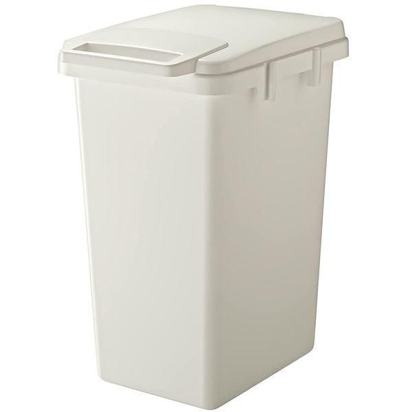 ds-〔2個セット〕リス HOME＆HOME 片手で開く連結ダストボックス70J 70L グレー GBBE145