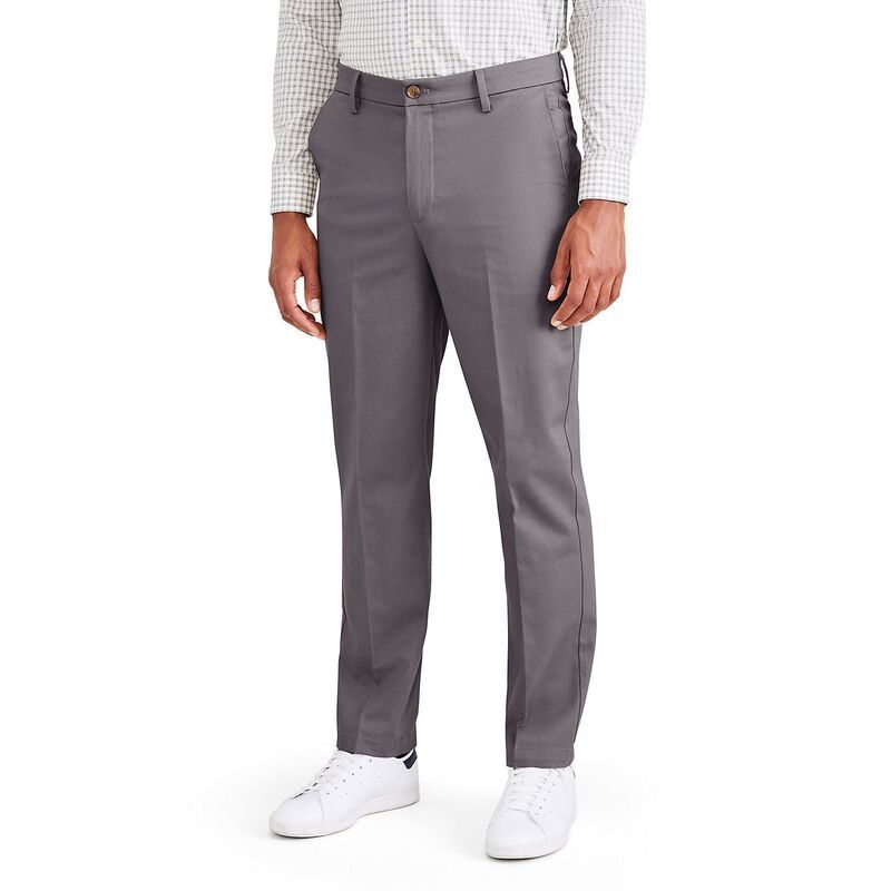 ドッカーズ メンズ ボトムス カジュアルパンツ Mens Dockersignature IronFree Stain Defender StraightFit Khaki Pants Magnet