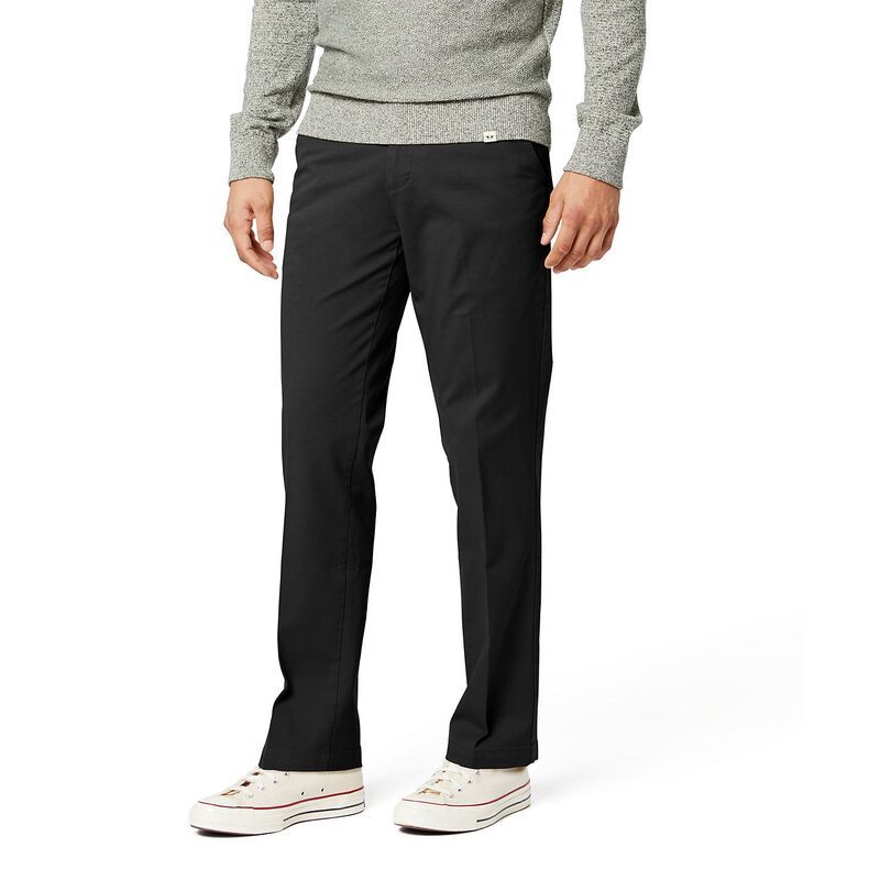 ドッカーズ メンズ ボトムス カジュアルパンツ Mens Dockers Workday StraightFit Smart 360 FLEX Khaki Pants Black ブラック