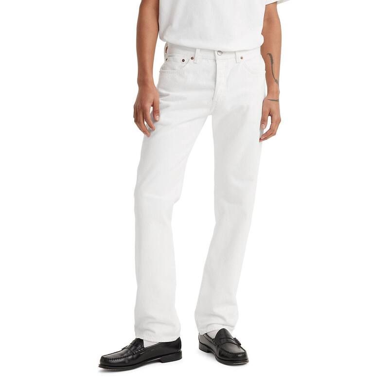 リーバイス メンズ ボトムス デニムパンツ ジーンズ Mens Levis 501 Original Fit Jeans Optic White ホワイト
