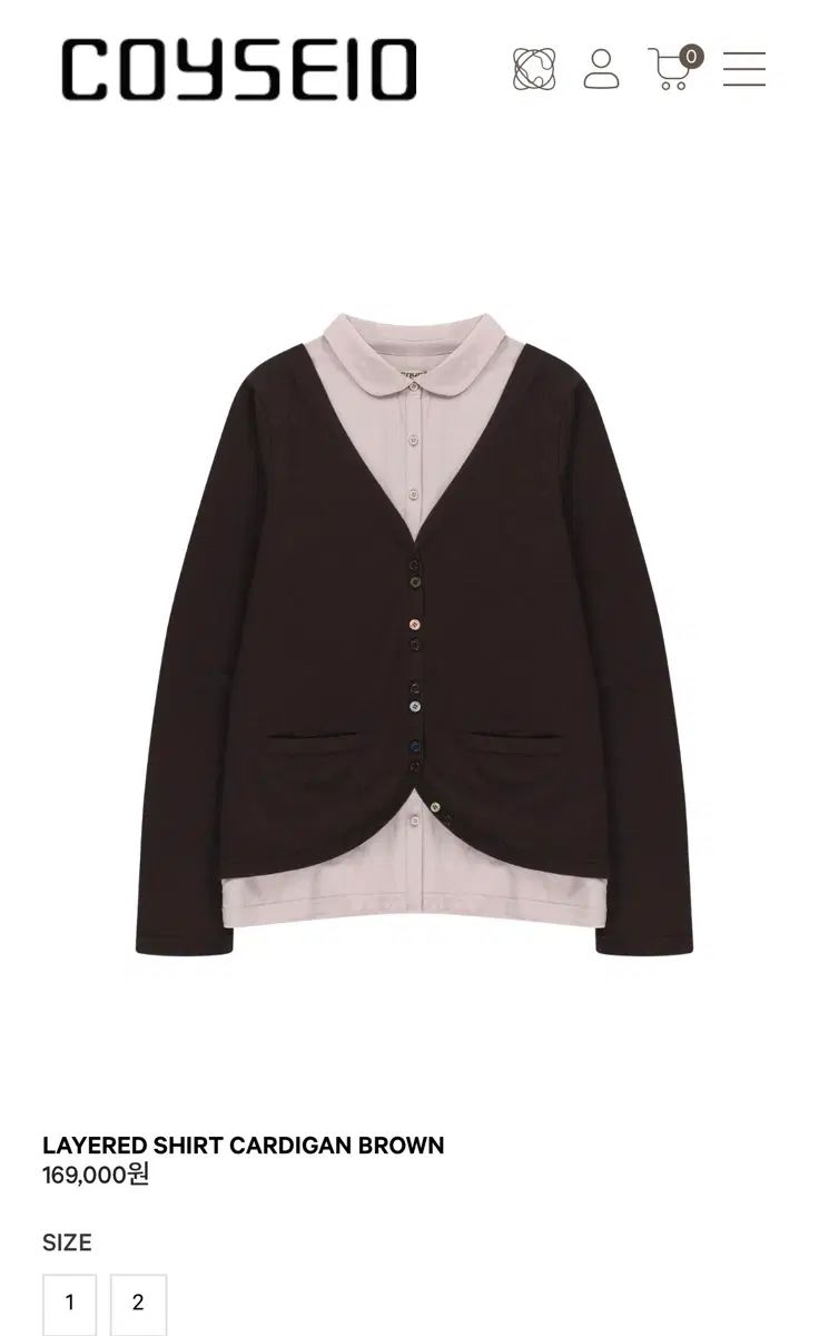 イッセイオ layered shirts cardigan 18,696円