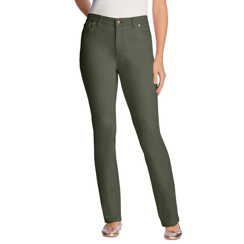 ウーマン ウィズイン レディース ボトムス デニムパンツ プラスサイズ トール ジーンズ Woman Within Plusize Tall StraightLeg Stretch Denim Fiv