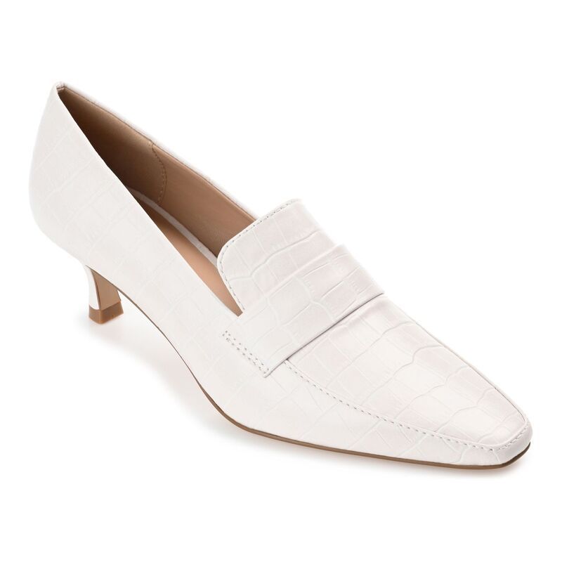 ジャーニー レディース シューズ パンプス Journee Celina Womens Pumps White ホワイト