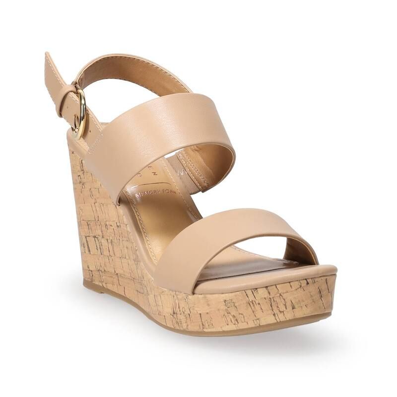 LC Lauren Conrad レディース シューズ サンダル LC Lauren Conrad Samona Womens Wedge Sandals Tan タン