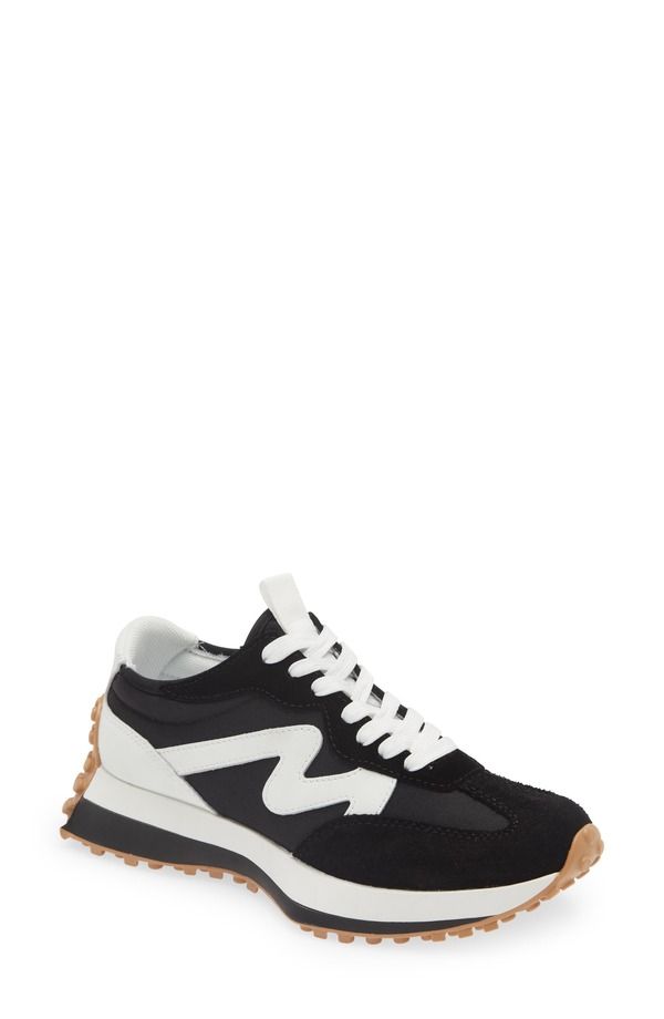 スティーブ マデン レディース シューズ スニーカー Steve Madden Campo Sneaker Black Whte ブラック
