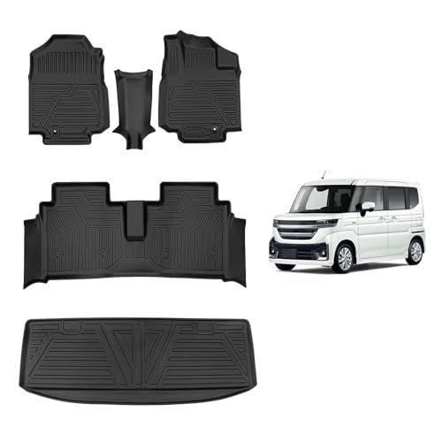 N◆新型 スズキ スペーシア MK54S MK94S 専用 フロアマット+ラゲッジマット 専用設計 Spacia Spacia Custom 3D立体 防水 カーマット TPE材質 保護マット 耐汚れ 滑り防止 アクセサリー カスタム パーツ 5pセット (ス
