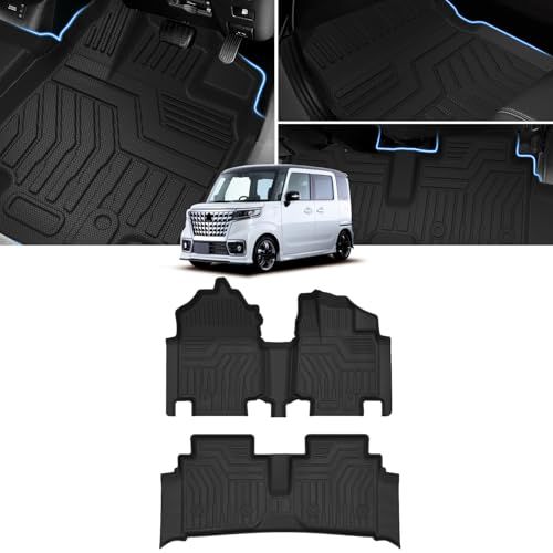 N◆Cartist スズキ スペーシア カスタム SPACIA MK53S フロアマット 3Dフロアマット カーマット セカンドマット 2017年12月?2023年11月 防水マット 滑り防止 耐汚れ TPE素材 カスタムパーツ 車種専用設計 取付簡単 アクセ