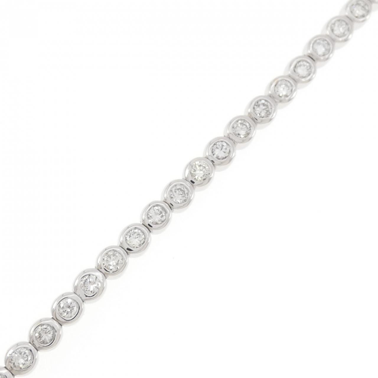 K18WG ダイヤモンド ブレスレット 2.329CT