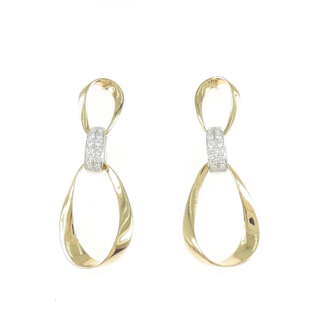K18YG/K18WG ダイヤモンド ピアス 0.20CT 100,300円
