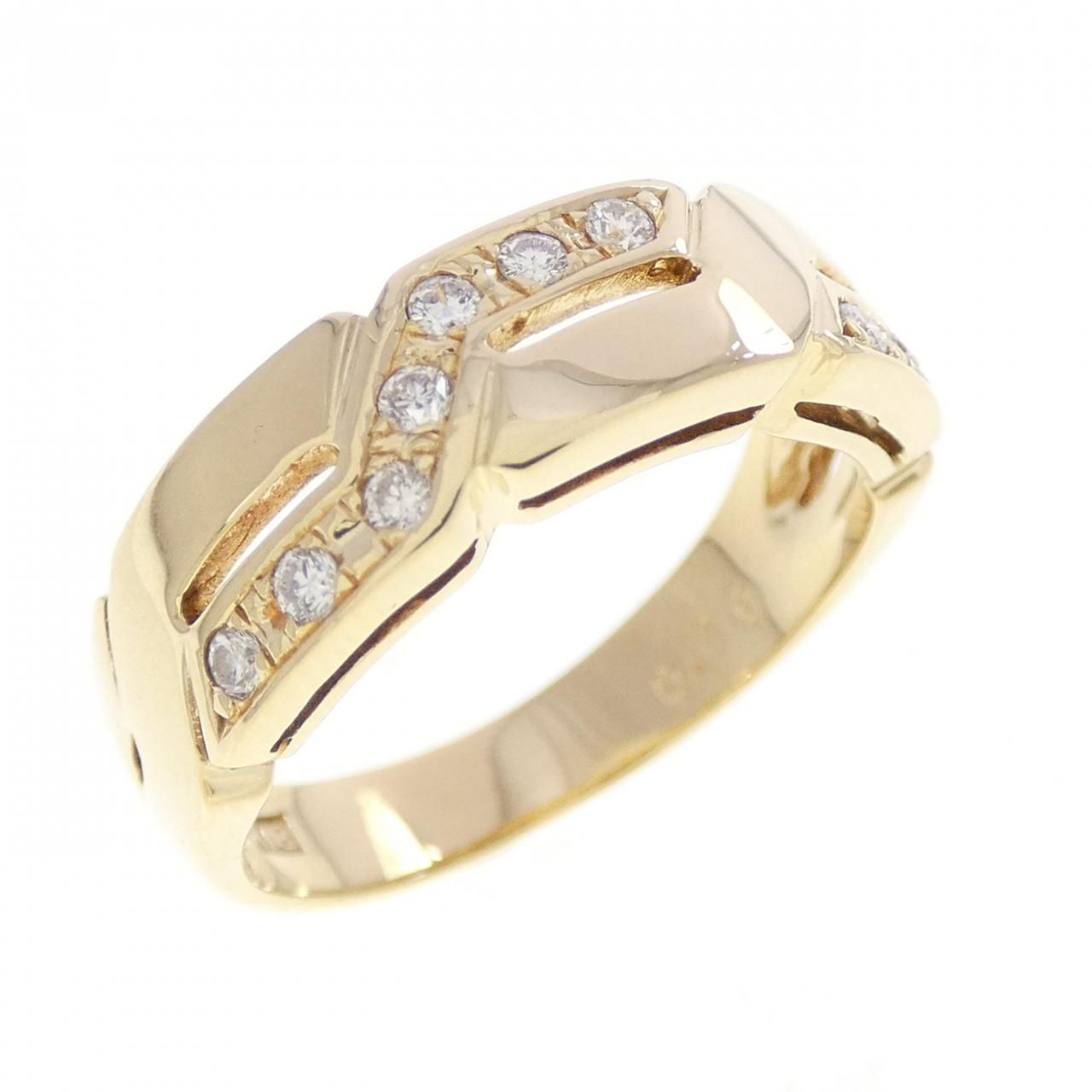 K18YG ダイヤモンド リング 0.10CT