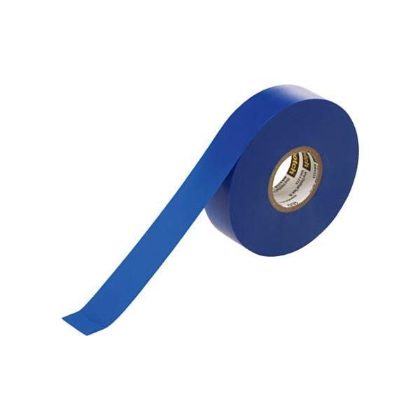 ds-（まとめ） 3M スコッチ ビニールテープ 35 青19mm×20m 35BLU 1巻 〔×10セット〕