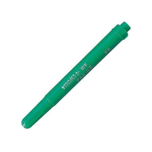 ds-（まとめ） サクラクレパス 白板マーカー 細字用 緑WBK-SN#29 1セット（10本） 〔×10セット〕