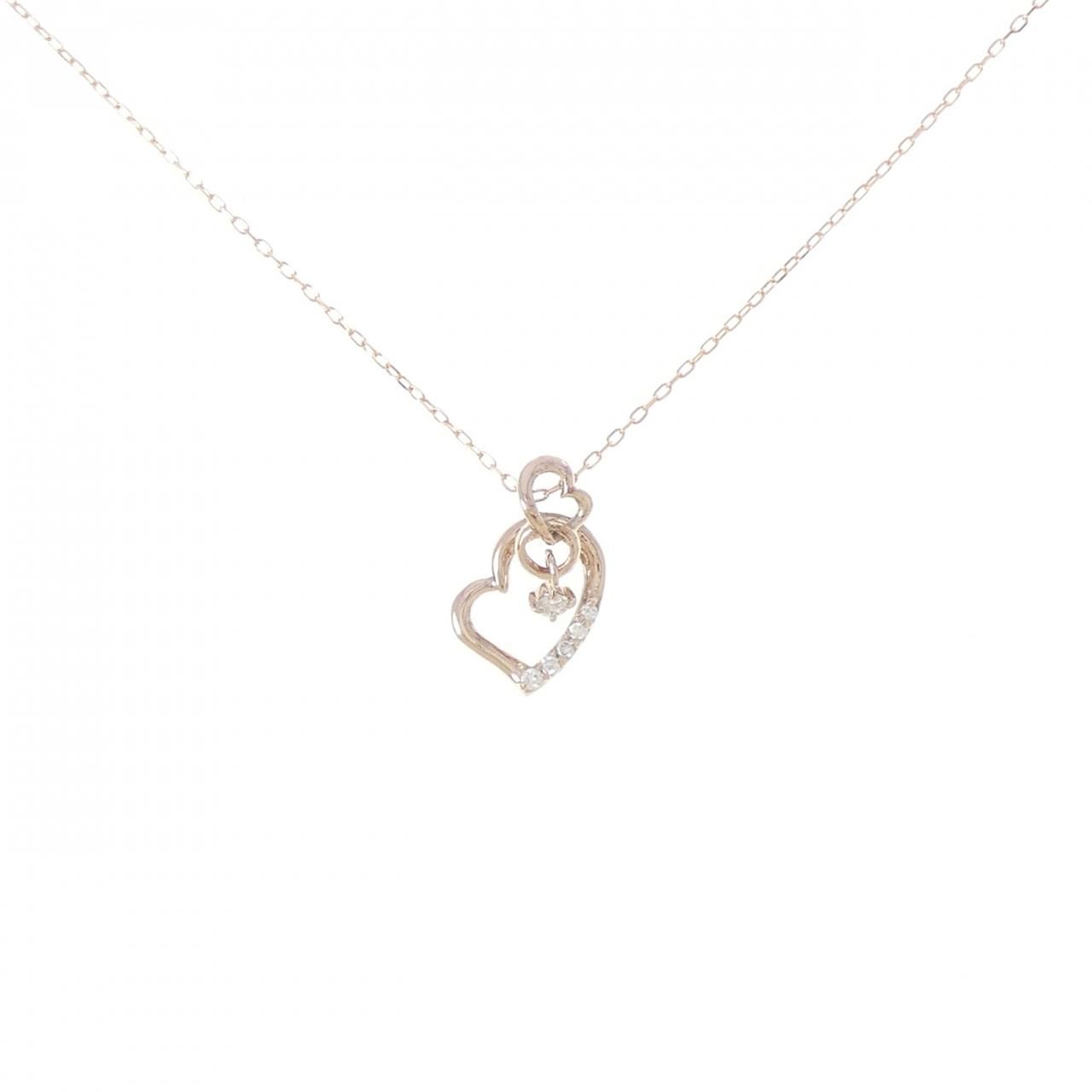 K10PG ハート ダイヤモンド ネックレス 0.06CT 20,878円