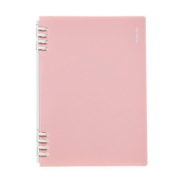 ds-（まとめ） キングジム リングノート テフレーヌA5タテ ピンク CN9854TEヒン 1セット（5冊） 〔×3セット〕