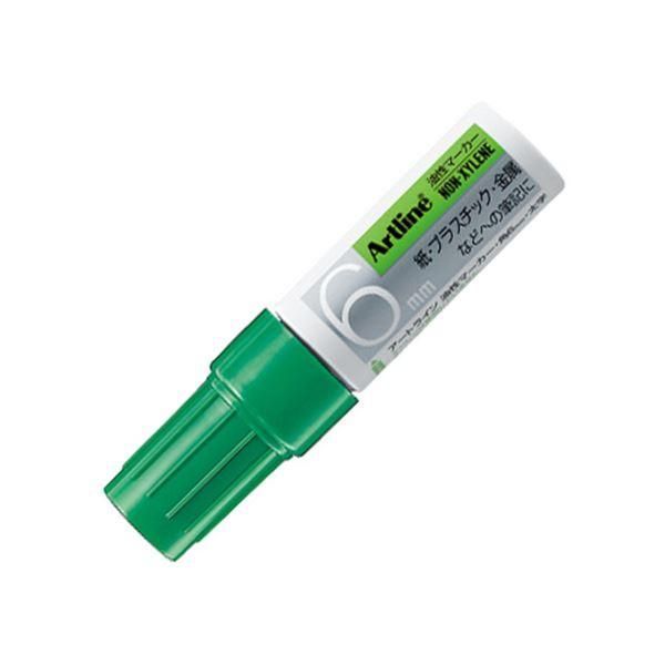 ds-（まとめ） シヤチハタ 油性マーカー アートライン角6 緑 K-50 1セット（10本） 〔×10セット〕 13,167円