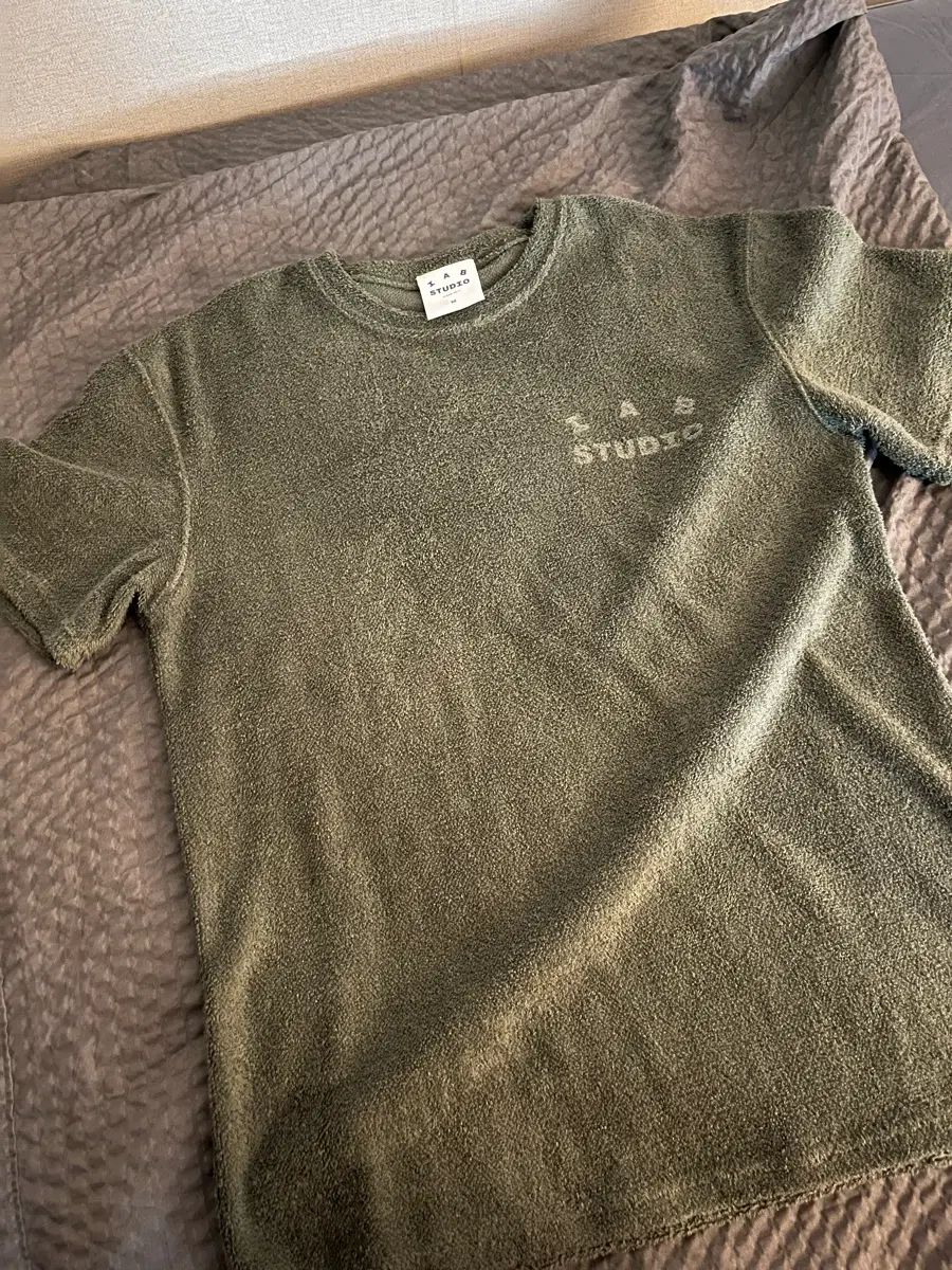 アイアブ タオルTシャツ ダークグリーン