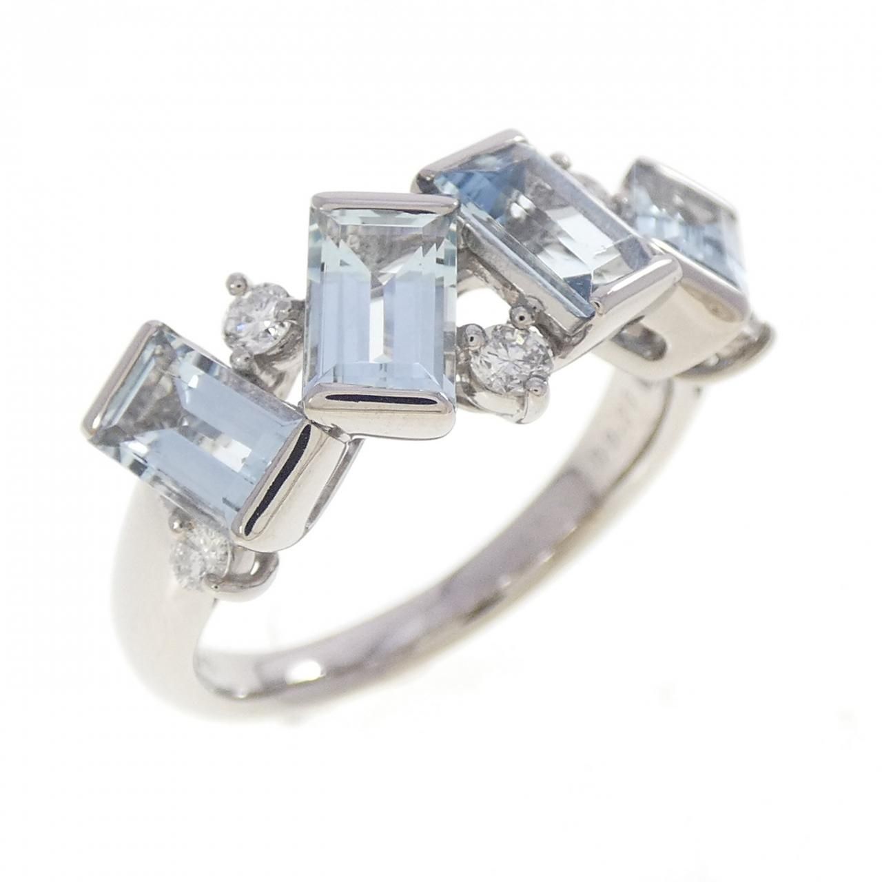 K18WG アクアマリン リング 1.50CT 125,300円
