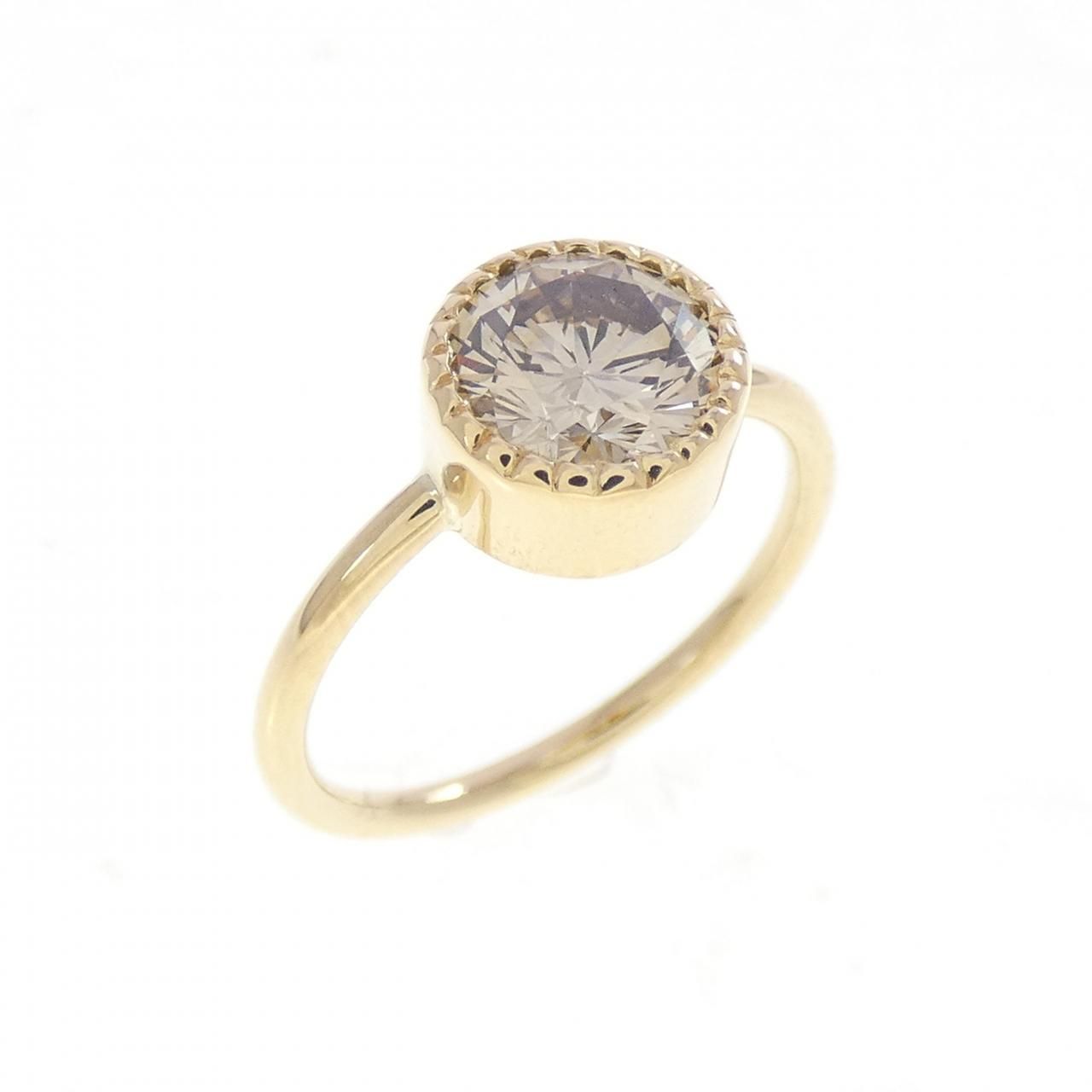 K18YG ダイヤモンド ピンキーリング 0.64CT