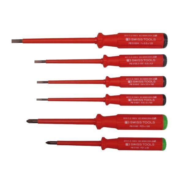 ds-PB SWISS TOOLS 5543 エレクトロ 絶縁 ドライバーセット 工具 ツール DIY 作業工具 道具 ドライバー