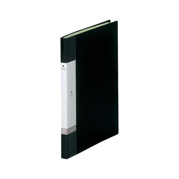 ds-（まとめ） LIHIT LAB. クリヤーブック20P G3201-24 黒 10冊〔×2セット〕
