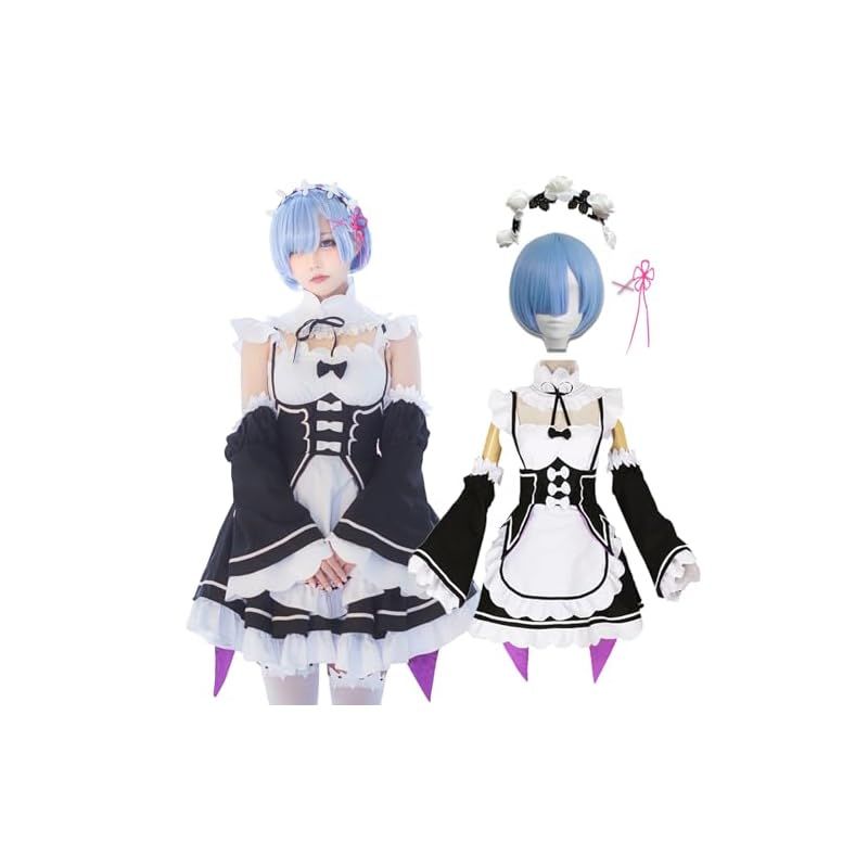 新品】 [milky time] ウィッグ付き リゼロ レム ラム Re:ゼロから
