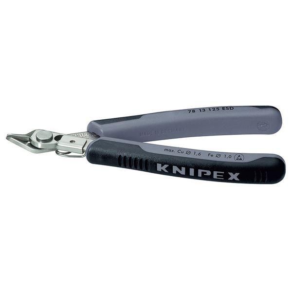 ds-KNIPEX クニペックス 7813-125ESD エレクトロニクス スーパーニッパー 工具 ツール DIY 作業工具 道具 ニッパー