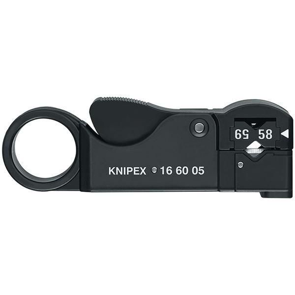 ds-KNIPEX クニペックス 1660-05 同軸 ケーブルストリッパーRG58/59/62 SB 工具 ツール DIY 作業工具 道具 ストリッパー