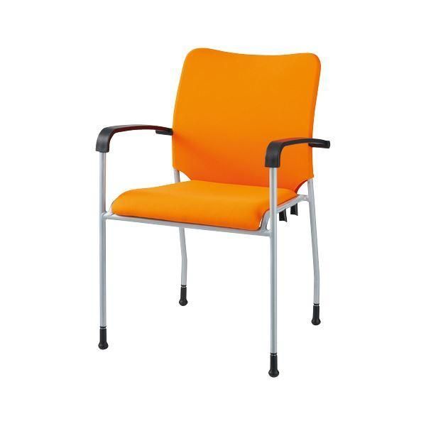 ds-ジョインテックス 会議イス GK-A31R オレンジ 肘付 26,648円