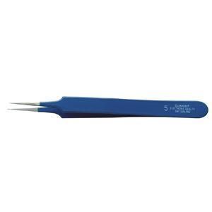 ds-DUMONT デュモント 0302-5-CO ピンセット NO.5 ブルー・イノックス 工具 ツール DIY 作業工具 道具 ピンセット