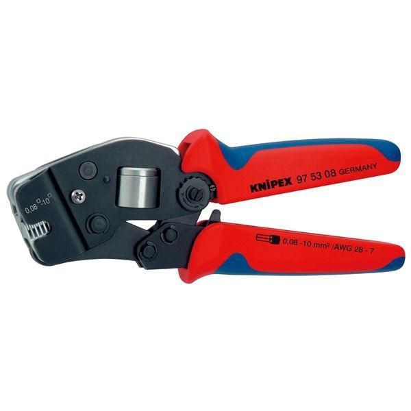 ds-KNIPEX クニペックス 9753-08 ワイヤーエンドスリーブ 圧着ペンチ SB 工具 ツール DIY 作業工具 道具