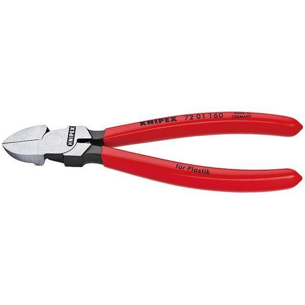ds-KNIPEX クニペックス 7201-180 プラスチック用 ニッパー 工具 ツール DIY 作業工具 道具 ニッパー