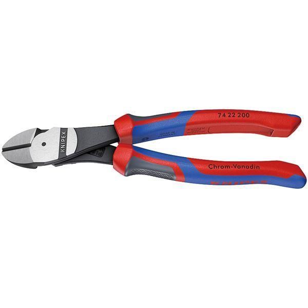 ds-KNIPEX クニペックス 7422-200 強力型 斜ニッパー ベントタイプ 工具 ツール DIY 作業工具 道具 ニッパー