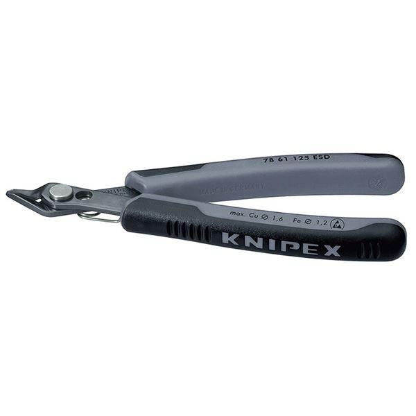 ds-KNIPEX クニペックス 7861-125ESD エレクトロニクス スーパーニッパー SB 工具 ツール DIY 作業工具 道具 ニッパー