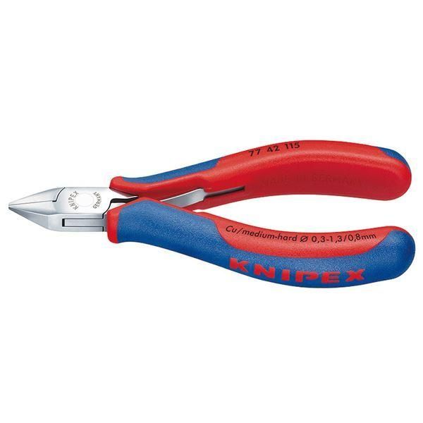 ds-KNIPEX クニペックス 7742-115 エレクトロニクスニッパー SB 工具 ツール DIY 作業工具 道具 ニッパー