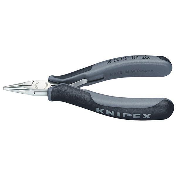 ds-KNIPEX クニペックス 3522-115ESD エレクトロニクスプライヤー SB 工具 ツール DIY 作業工具 道具 プライヤー