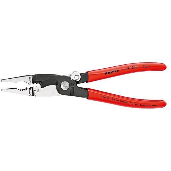 ds-KNIPEX クニペックス 1391-200 エレクトロプライヤー オープンスプリング付 SB 工具 ツール DIY 作業工具 道具 プライヤー