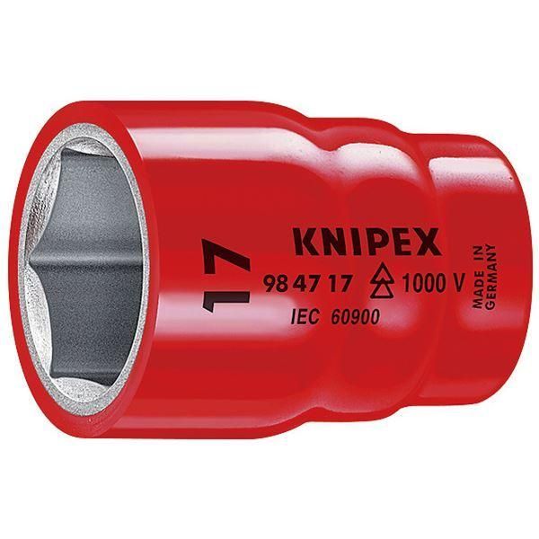 ds-KNIPEX クニペックス 9847-27 1/2SQ 絶縁ソケット 1000V 工具 ツール DIY 作業工具 道具 ソケット