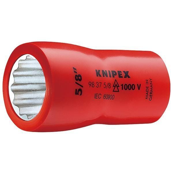 ds-KNIPEX クニペックス 9837-5/8 3/8SQ 絶縁ソケット 1000V 工具 ツール DIY 作業工具 道具 ソケット 6,080円
