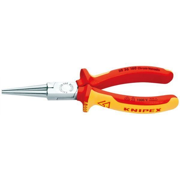 ds-KNIPEX クニペックス 3036-160 絶縁 ロングノーズプライヤー 1000V 工具 ツール DIY 作業工具 道具 プライヤー